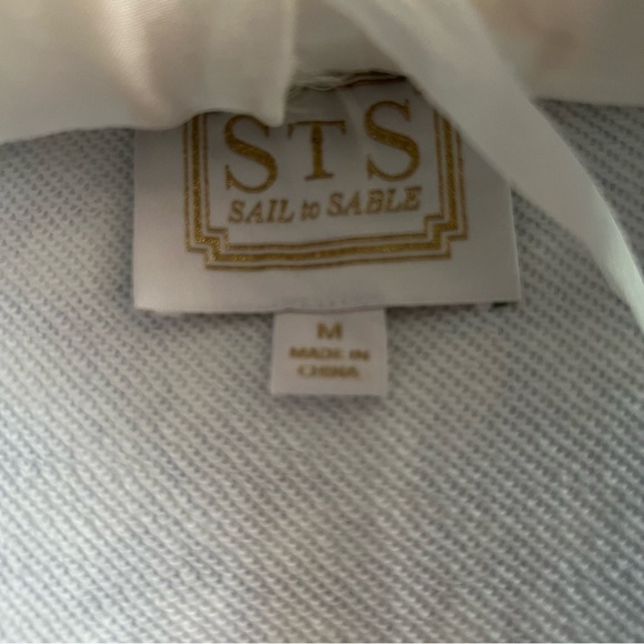 Sail to Sable Blue and White Sleeveless Tunic Dress Medium - Picture 3 of 3